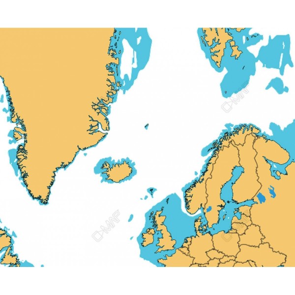 Carte C-MAP DISCOVER - Zone EUROPE du Nord - Image de couverture - N°1 - comptoirnautique.com 