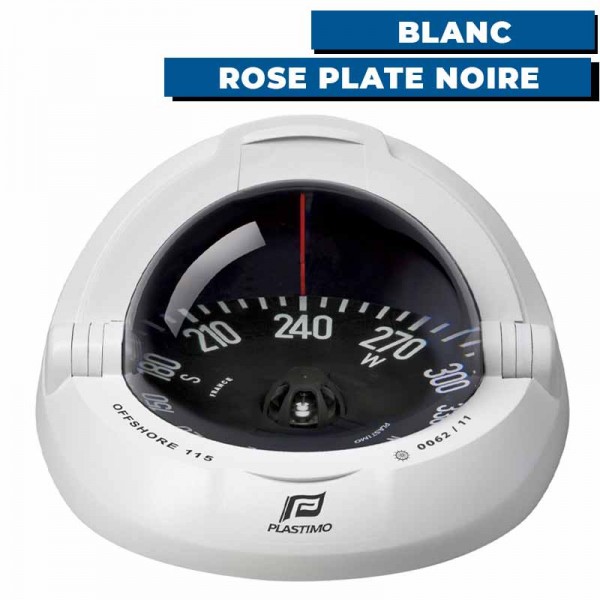 Compas Offshore 115 - Blanc, rose plate noire - N°6 - comptoirnautique.com 