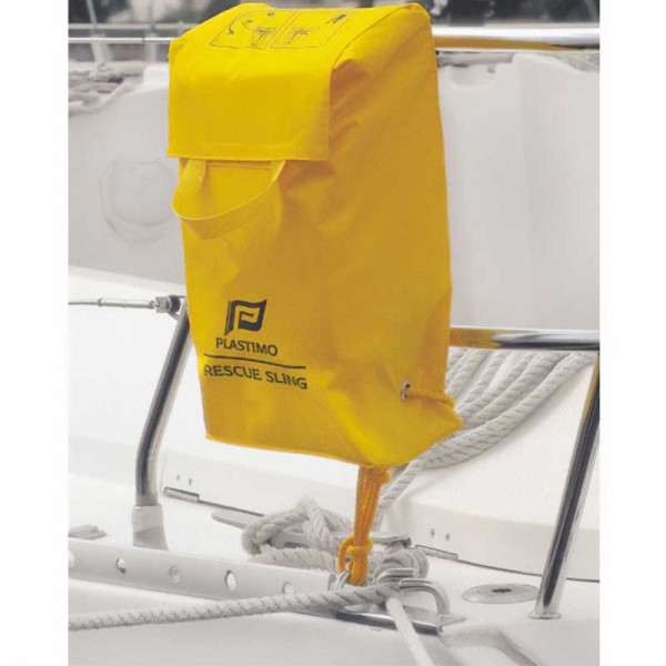 Harnais de sauvetage Rescue Sling Plastimo jaune sur un tube inox - N°5 - comptoirnautique.com 
