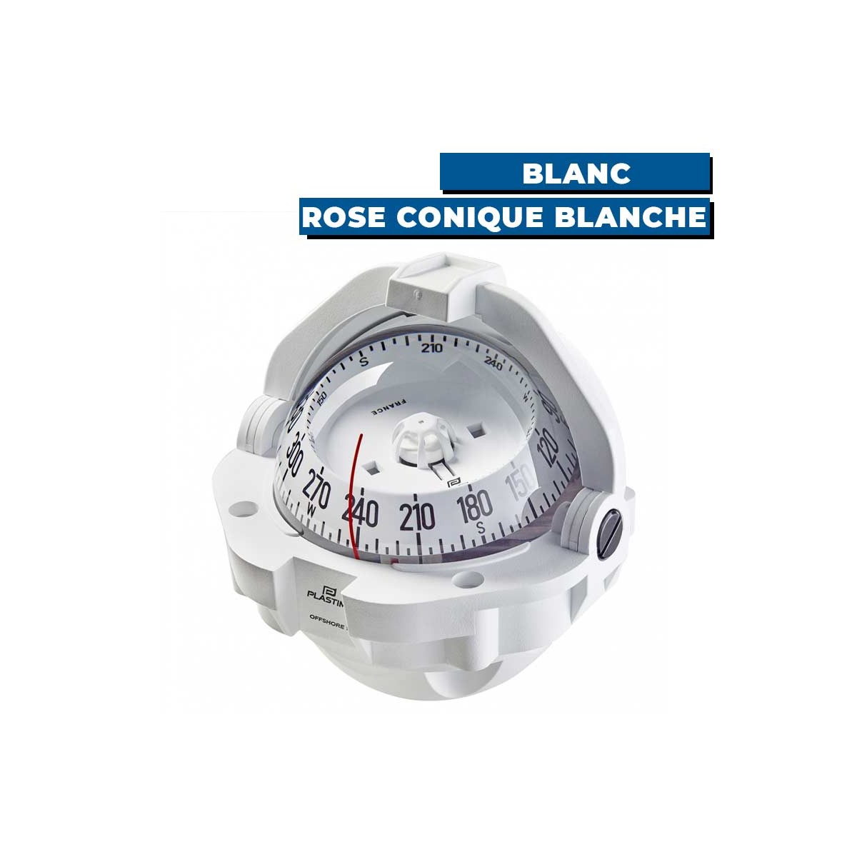Compas Offshore 105 - blanc / rose conique blanche