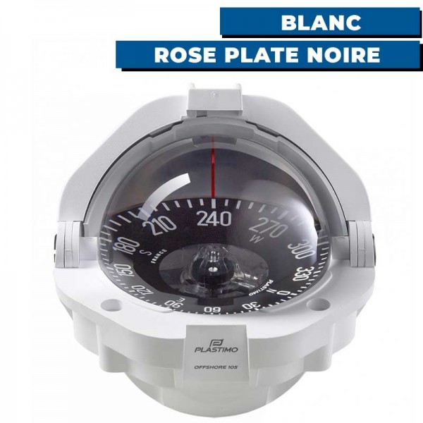 Compas Offshore 105 - blanc / rose plate noire - N°7 - comptoirnautique.com
