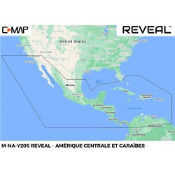 Carte C-MAP REVEAL NA-205 Amérique Centrale et Caraïbes