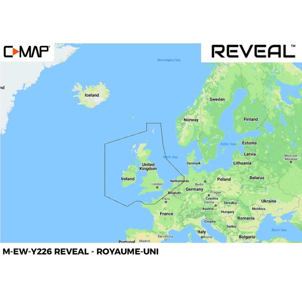 Carte C-MAP REVEAL EW-226 Royaume-Uni - N°2 - comptoirnautique.com 