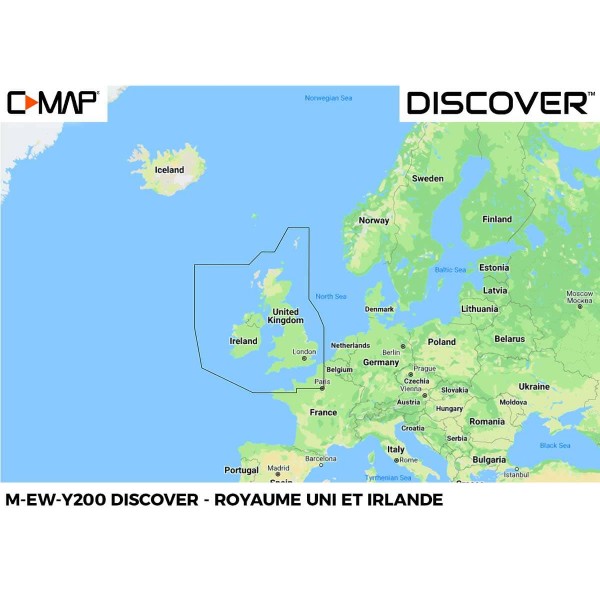Carte C-MAP DISCOVER -  Royaume-Uni, Irlande - N°2 - comptoirnautique.com 