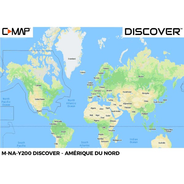 Cartão C-MAP DISCOVER - Zona América - N°6 - comptoirnautique.com 