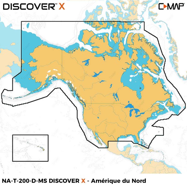 Carte C-MAP DISCOVER - Zone Amérique - N°7 - comptoirnautique.com