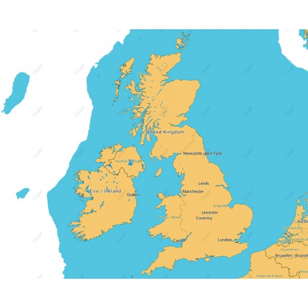 Carte C-MAP DISCOVER - Zone Royaume-Uni - N°1 - comptoirnautique.com 
