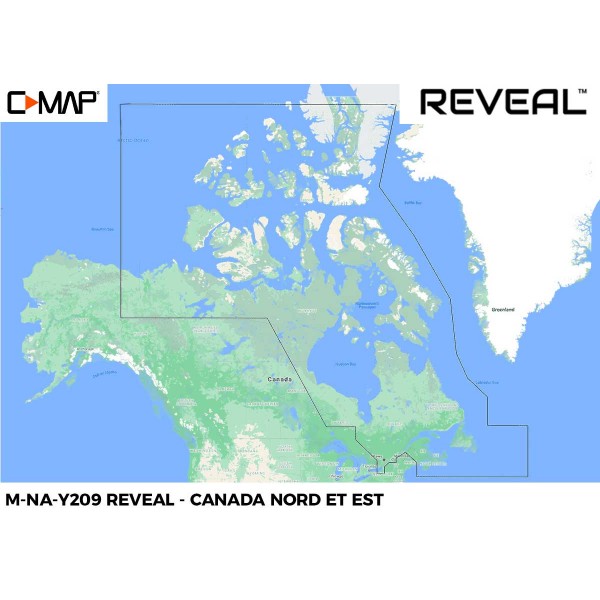 C-MAP REVEAL NA-209 Nord- und Ostkanada Karte - N°1 - comptoirnautique.com 