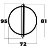 70P wall-mounted compass - N°6 - comptoirnautique.com 