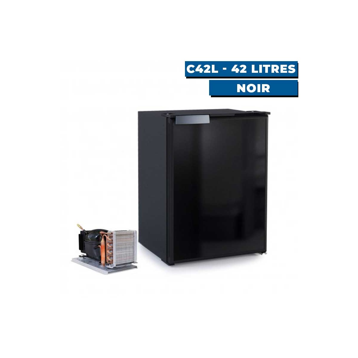 Réfrigérateur Seaclassic avec unité externe vitrifrigo C42L - noir