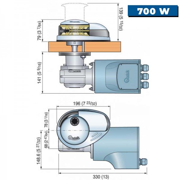 Prince DP2 12V verricello verticale - N°15 - comptoirnautique.com
