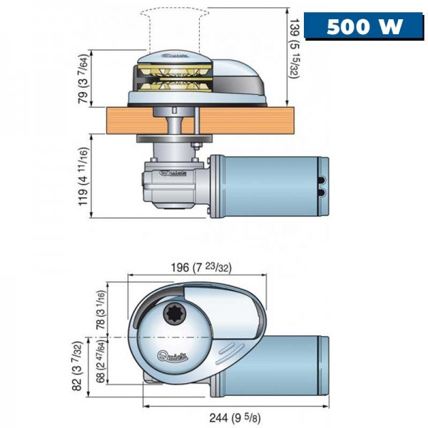 Prince DP2 12V verricello verticale - N°16 - comptoirnautique.com