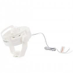 Ventilateur turbo 12V blanc inclinable
