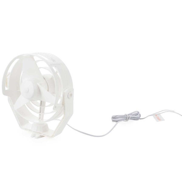 Ventilateur turbo 12V blanc avec câble - N°3 - comptoirnautique.com