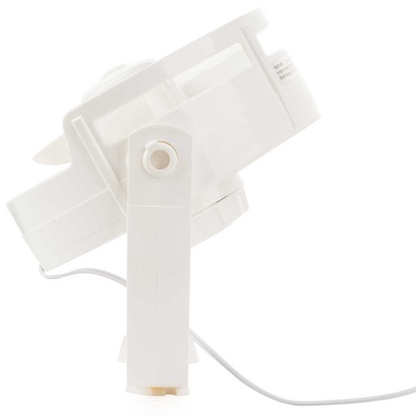 Ventilateur turbo 12V blanc de profil et incliné - N°5 - comptoirnautique.com