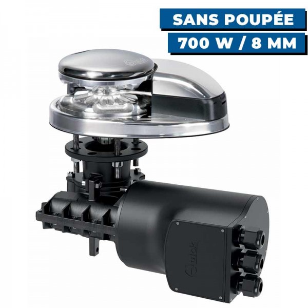 Guindeau vertical Quick DP3 12V - 700 W / 8mm - sans poupée - N°6 - comptoirnautique.com
