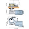 Guindeau vertical Quick DP3 12V - cotes - N°6 - comptoirnautique.com