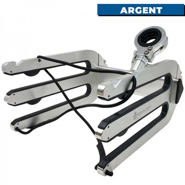 Rack de wakeboard pour tour de wake Monster Tower argent de face - N°5 - comptoirnautique.com