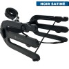 Rack de wakeboard pour tour de wake Monster Tower noir satiné de face avec fourches et corde élastique - N°10 - comptoirnautique.com