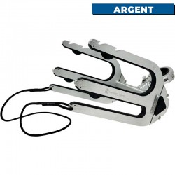 Rack de wakeboard wakesurf combo pour tour de wake Monster tower Argent