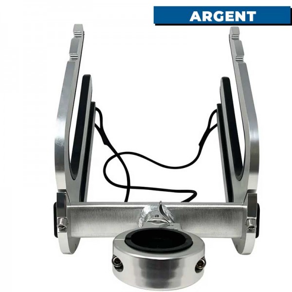 Rack de wakeboard wakesurf combo pour tour de wake Monster tower Argent dos - N°3 - comptoirnautique.com