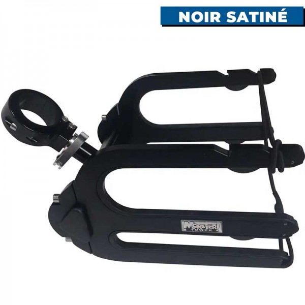 Rack de wakeboard wakesurf combo pour tour de wake Monster tower Noir satiné de profil - N°12 - comptoirnautique.com