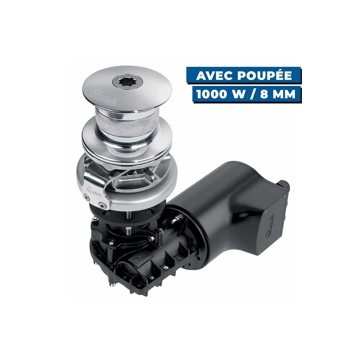 Guindeau vertical Rider 24 V 1000W : 8 mm- avec poupée