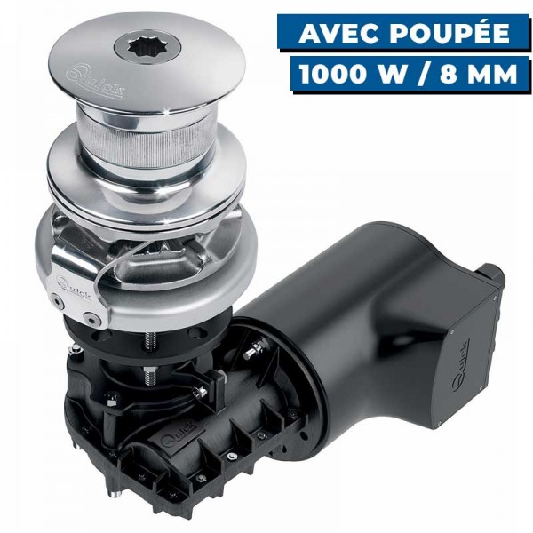 Guindeau vertical Rider 24 V 1000W : 8 mm- avec poupée - N°6 - comptoirnautique.com
