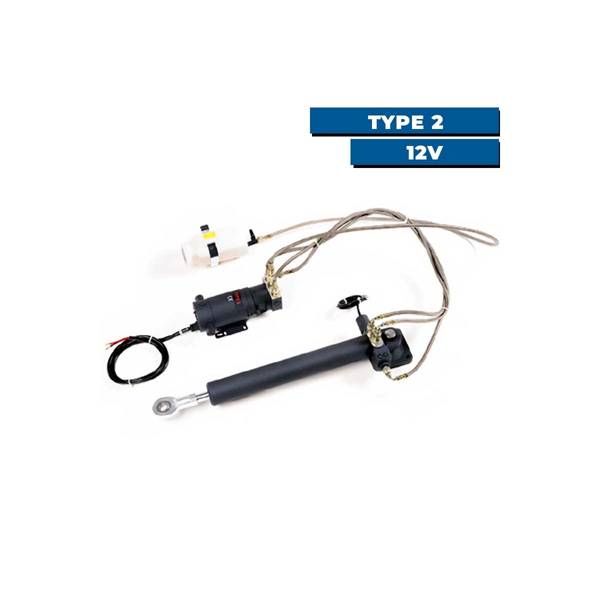 Vérin linéaire hydraulique Raymarine Type 2 - 12V