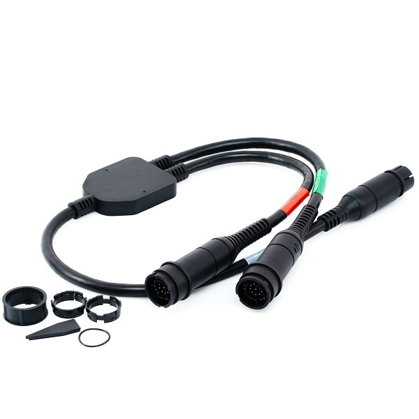 Double sonde RealVision 3D CHIRP Traversante Inox câble Y - N°7 - comptoirnautique.com