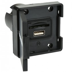 Lecteur de carte Micro SD RCR + port USB Raymarine zoom sur les ports