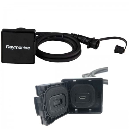 Prise cloison Port Micro USB avec câble 1 m Raymarine