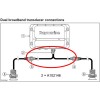 Câble en Y pour paire de module de sonde CHIRP CP470 et CP570 schéma d'installation - N°3 - comptoirnautique.com