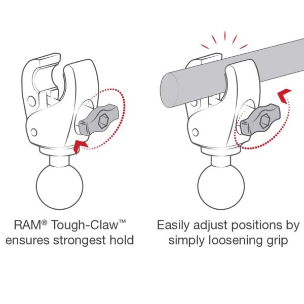 Sytème de stabilisation Ram mount pour moteur électrique Minnkota - N°3 - comptoirnautique.com