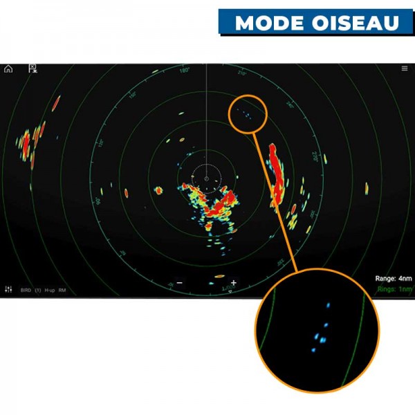 Antenne radar poutre Cyclone 55 Watts Raymarine mode oiseau pour les pêcheurs - N°13 - comptoirnautique.com