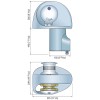 Guindeau horizontal Eagle 12V - 700 W - cotes - N°4 - comptoirnautique.com