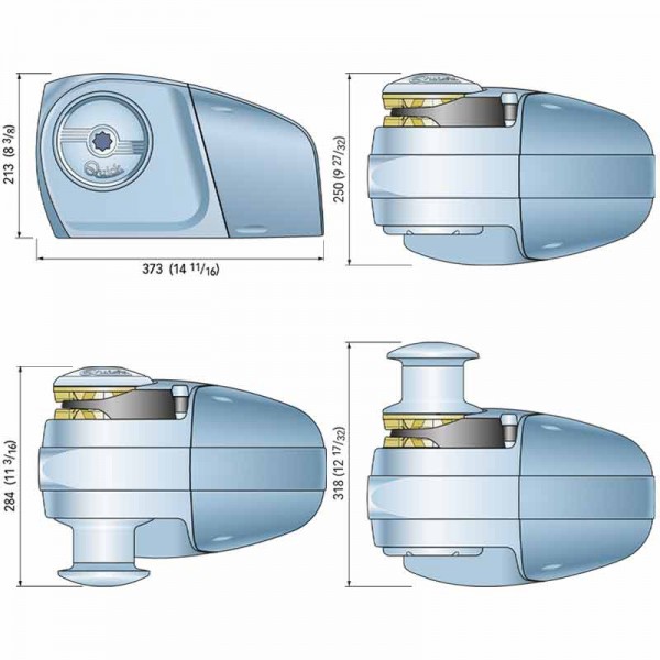 Hector HC3 12V verricello orizzontale - N°21 - comptoirnautique.com