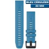 Bracelet de montre QuickFit Garmin 22mm Bleu céruléen face - N°2 - comptoirnautique.com