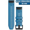 Bracelet de montre QuickFit Garmin 26mm Bleu céruléen dos - N°5 - comptoirnautique.com
