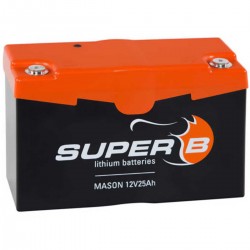 Batterie de démarrage Lithium 12V 25A.h + BMS SuperB