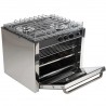 Cucina a gas in acciaio inox CU2000 con forno