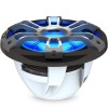Caisson de basse Fusion Signature Serie 3i Sport Gris dessus allumé en bleu - N°4 - comptoirnautique.com