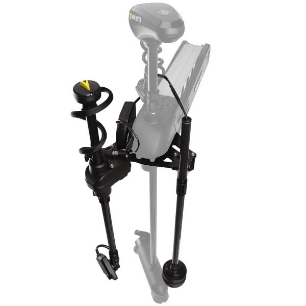 Double platine de montage TargetLock & M360 sur moteur Ultrex Humminbird avec accessoires installés - N°3 - comptoirnautique.com