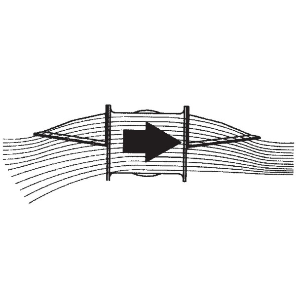 Déflecteur tunnel de poupe Ø 185 mm / Longueur 823 mm Sleipner schéma - N°4 - comptoirnautique.com