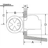 Tunnel de poupe pour propulseur électrique SE30 et SE40 Sleipner schéma des dimensions - N°2 - comptoirnautique.com