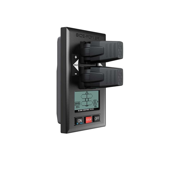 Commande joystick double pour propulseur hydraulique S-Link de profil - N°1 - comptoirnautique.com
