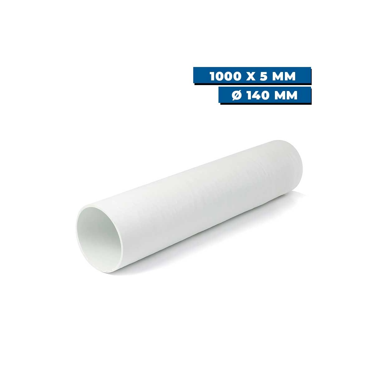 Tunnel polyester pour propulseur Ø 140 mm Sleipner Intérieur 1000 x 5 mm