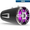 Tower Speaker Fusion Sport 8.8" série 3i SIGNATURE gris côté LED allumée rose - N°3 - comptoirnautique.com