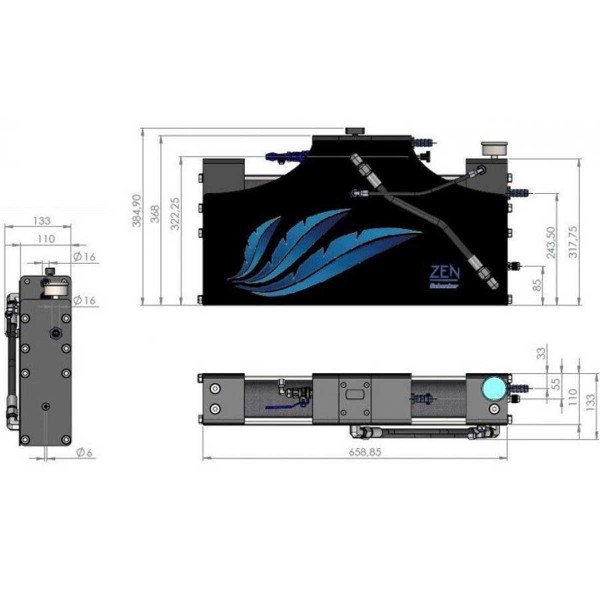 Dessalinisateur Schenker Zen 50 L/H schéma des dimensions - N°8 - comptoirnautique.com