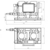 Dessalinisateur Schenker Zen 50 L/H schéma des dimensions pompe de gavage - N°9 - comptoirnautique.com 